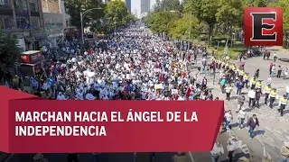 Arranca mega marcha contra Trump en la CDMX