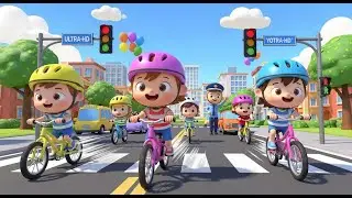 Kids Bicycle Race in the City 🚴&zwj;♀️🚦 | سباق الدراجات للأطفال | Arabic Nursery Rhyme