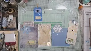Finishing Up Mini Wine Flyer Journal | QECS Paint Chips | Tags & Journal Cards | Lip Flappin Too