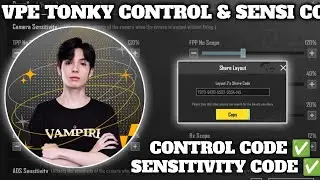 (2024) TONYK PUBG SENSITIVITY CODE/ TONYK PUBG CONTROL CODE/ CONTROL ZONE  3 FINGER CONTROL CODE