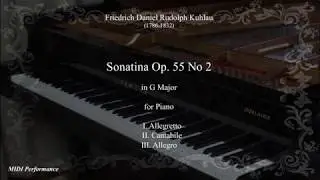 Friedrich Kuhlau: Sonatina Op. 55 No 2 in G Major (Complete)