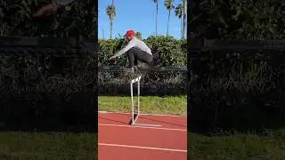 If the hurdle is 42&rdquo;, how high must you jump to get over it? #plyometrics