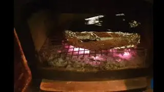 Cooking INSIDE a log burning stove!