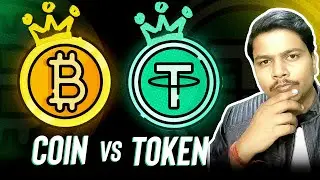 Difference between a coin and token with practical example | Code Eater - Blockchain | Hindi