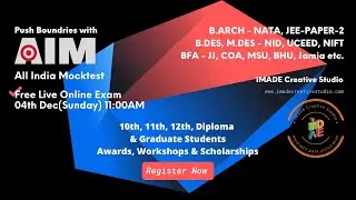 AIM All India Free Mock test - Design, Architecture, Fine Arts. Awards & Scholarships
