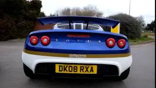 Lotus Exige Sprint sound, revving, pop, bang!