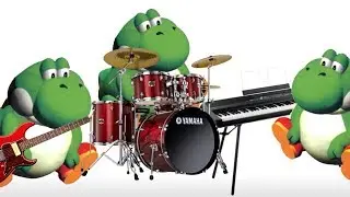Big Yoshi plays Megalovania with his bros