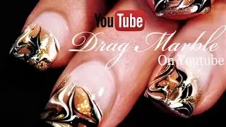 No Water Needed - Marble nail art Tutorial