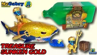 TREASURE X SUNKEN GOLD SHARKS BOTTLE UNBOXING-GIOCHI PREZIOSI