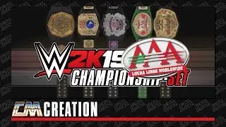WWE 2K19 AAA CHAMPIONSHIP SET | CREATION | CatchoMania