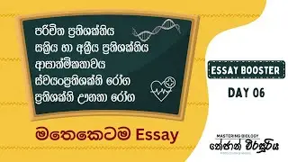 Bio Essay Booster Day 06