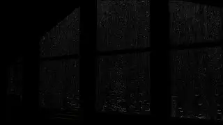 🌧️ Dark Rainy Night | Window View, Forest Rain & Deep Night Ambience🌧️🌲