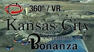 360º VR Flight: Take-Off from Kansas City International Airport
