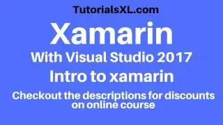 Xamarin Tutorial - xamarin review and creating a new xamarin project in  visual studio 2017