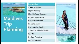 Maldives tour plan and budget | Covid guidelines and important points to know @ Jan 2021.