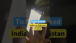 India vs Pakistan cricket match ticket booked | ICC cricket world cup #cricket #worldcup #ticket