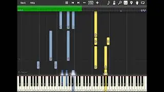 Bruno Mars - Versace On The Floor (Piano Cover/Tutorial) [Synthesia] (Simplified)