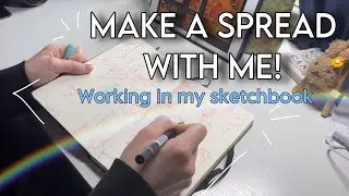 ✰Filling a sketchbook spread✰ || Draw With me!
