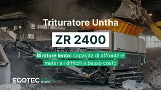 Untha Trituratore birotore lento ZR2400 Mobil-e