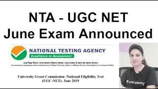 NTA UGC NET June Exam Announced Notification out