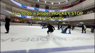 HOW TO DO A HOCKEY STOP WITH A SNOW SPRAY