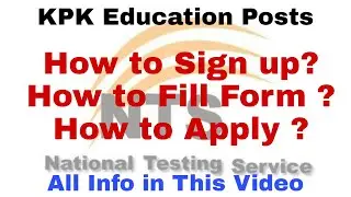 How to Fill form NTS Education Department Test Online Form | Full Info in this Video | JobzMcqz