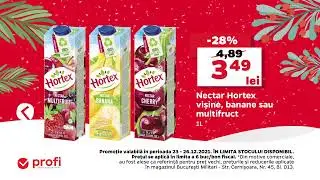 La Profi ninge cu promoții de sărbători. Acum ai Nectar Hortex 1L la un pret special.