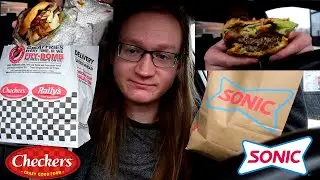Checkers vs. Sonic Bacon Burgers and Drinks! Fast Food Review