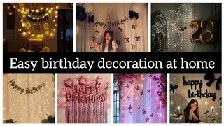 Easy Birthday Decoration Ideas at Home 🎉 | DIY & Budget-Friendly