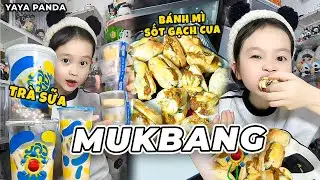 Mukbang M&oacute;n Mới: B&aacute;nh M&igrave; Mini Sốt Gạch Cua Thịt Son | YAYA PANDA