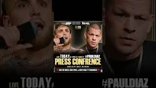 Jake Paul Vs Nate Diaz press conference‼️ #jakepaul #boxing #jakepaulboxing #natediaz