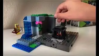 Lego MineCraft Set The Skeleton Dungeon StopMotion build