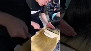 AMAZING HAIR CUT FOR WOMEN BY FAMOUS KNIFE 🔪 BARBER #haircut#hairstyle