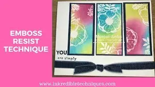 Amazing You Emboss Resist Technique
