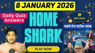 Biz Quiz 8 January 2026 | Shark Tank India Season 5 Live Play along Answers | Biz Quiz Answer Today