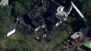 Fire rips through 2-story central Mass. home