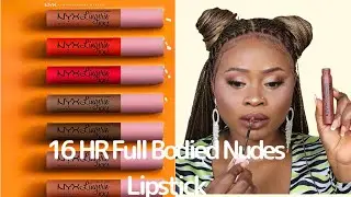 NYX Lip Lingerie XXL Matte Liquid Lipstick | Review + Swatches on Dark skin