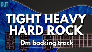 Tight Heavy Hard Rock Backing Track For Guitar In D Minor