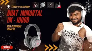 boAt Immortal 1000D Gaming Headphones🔥| 7.1 Dolby Atmos | Unboxing & Review | Best Headphone @ 1K