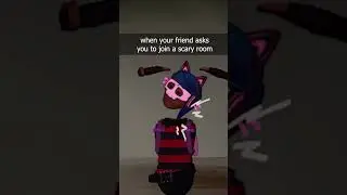 When you get invited to a SCARY room 😨