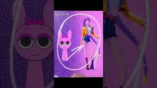 Pinki Sprunki transforms into Rumi (KPop Demon Hunters) ✨ Glow Up transformation