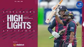 Sharma Half Century | Steelbacks vs Kent Spitfires | Metro Bank One Day Cup Highlights