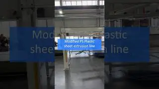 Modified PS Plastic sheet extrusion line #plastic #sheet #machine