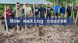 Bow making course 2023 #bushcraft #survival