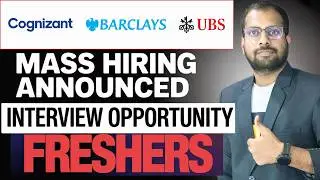 Barclays New Recruitment Drive Announced | Cognizant, UBS, microsoft, Oracle Jobs | Register Now