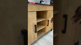 Vienna Honey Oak Floor Standing Cabinet & Black Basin - 1200mm  #ctm