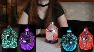 🌸SZTROKIA ESSENTIAL OIL DIFFUSER 200ml 3D COLOR CHANGING AROMATHERAPY👈