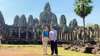 Travelling to Angkor Wat temple with local guide, Siem Reap, Cambodia