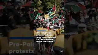 Pro-Palestinian protests in Spain force cancellation of La Vuelta cycling race's final stage
