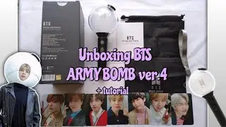 Unboxing BTS (ARMY BOMB) Official Lightstick ver.4 (SE) + tutorial
